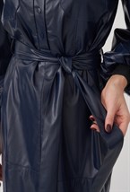 Платье рубашка из экокожи - фото 89280