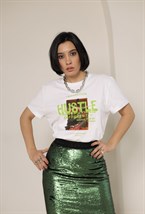 Юбка "Зеленые паетки" с ломпасами - фото 89353