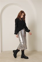 Юбка "Серые" с ломпасами - фото 89367