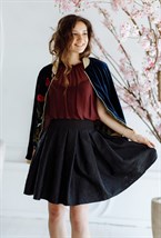 Юбка в складку «Черная роза» - фото 89378