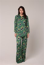 Брюки  ПРИНТ "ПАВЛИН" - фото 91095