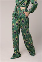 Брюки  ПРИНТ "ПАВЛИН" - фото 91096