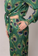 Брюки  ПРИНТ "ПАВЛИН" - фото 91098