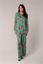 Брюки  ПРИНТ "ЛИСТЬЯ" - фото 91115