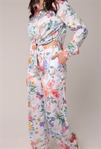 Брюки  ПРИНТ "ЦВЕТЫ" - фото 91128