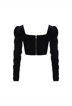 Корсет Черный бархат - фото 91371