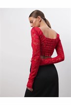 Корсет Guipure red - фото 91524