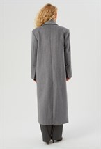 Пальто удлиненное с воротником - фото 91585