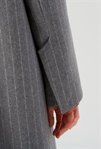 Пальто удлиненное с воротником - фото 91587