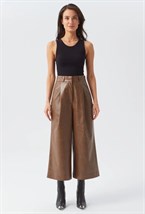 Кюлоты из экокожи - фото 91658