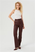 Брюки из экокожи - фото 91673