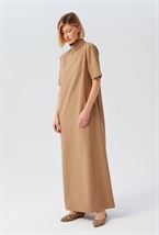 Платье с воротником-стойкой - фото 91765