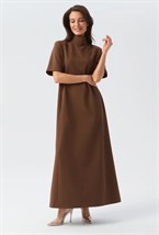 Платье с воротником-стойкой - фото 91771