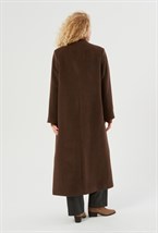 Пальто удлиненное с воротником - фото 91880