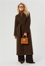 Пальто удлиненное с воротником - фото 91882