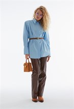 Рубашка с защипами - фото 91889