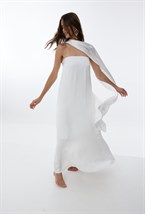 Шелковое Платье Aegean Goddess Pearl - фото 92307