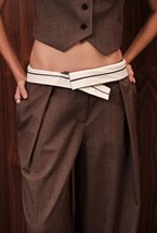 Брюки с корсажной лентой - фото 92815