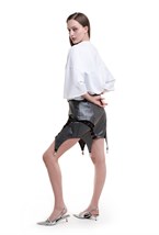 Юбка на шнуровке мини - фото 92891