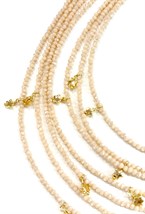 подвеска многорядная со звездами бежевая - фото 94339