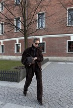 Брюки замшевые - фото 94511