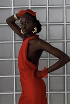 Платье с перекрутом на спине ETRETTE - фото 96109