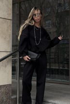 Брюки прямого кроя из мягкого хлопка - фото 96151