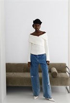 Джемпер с перекрутом - фото 96168