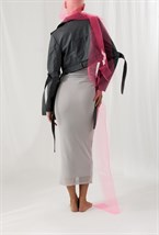 Серая куртка с кокеткой - фото 96182