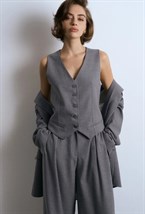 Брюки на резинке из вискозы - фото 96416