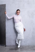 Юбка с цветами миди - фото 96456