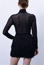 Юбка с цветами мини - фото 96460