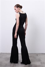 Брюки клеш с завязками - фото 96482