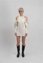 Платье с молниями на рукавах - фото 96510