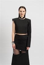 Топ с одним рукавом - фото 96532