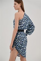 Платье асимметричное с драпировкой - фото 96599