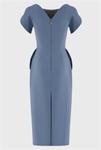 Платье-футляр из шерсти - фото 96723