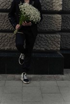 Брюки The Way White on Black Print - фото 96830