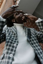 Пиджак The Way White Cell Print - фото 96904