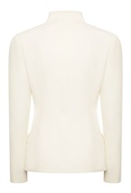 Пиджак белый с короткими рукавами - фото 97202