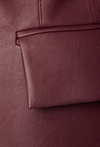 Пиджак из экокожи - фото 97238