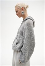 Худи "Rich grey" ручной вязки - фото 97305