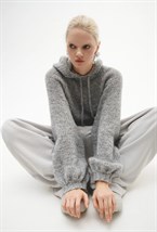 Худи "Rich grey" ручной вязки - фото 97308