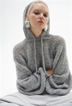 Худи "Rich grey" ручной вязки - фото 97309