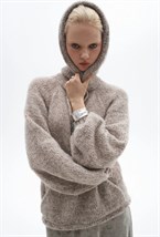 Худи "True beige" ручной вязки - фото 97336