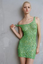 Платье "Sequin luna" мини - фото 97365