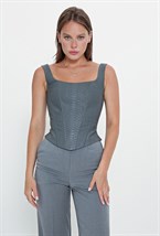 Корсет “Майка NEW” из питона - фото 97406