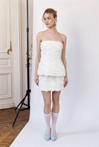 Мини-юбка с цветами - фото 97500