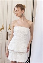 Мини-юбка с цветами - фото 97501