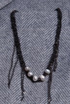 Плетенное ожерелье с жемчугом - фото 97745